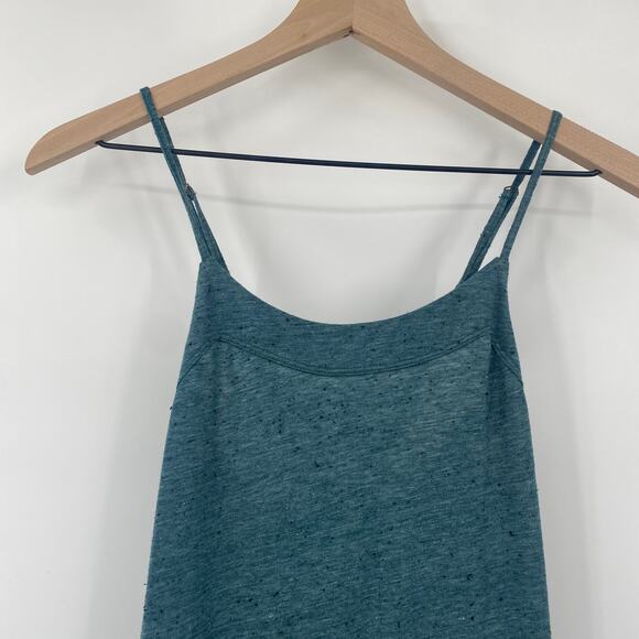 Free People Maxi Dress Drop Waisted A Line Sleeveless Boho Pattern Teal size XS - Picture 6 of 8